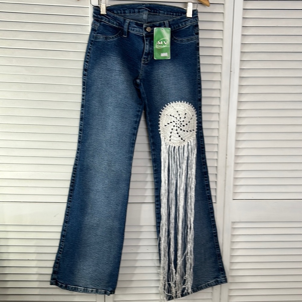 Samba Kay Mamao Verde Crochet Jean